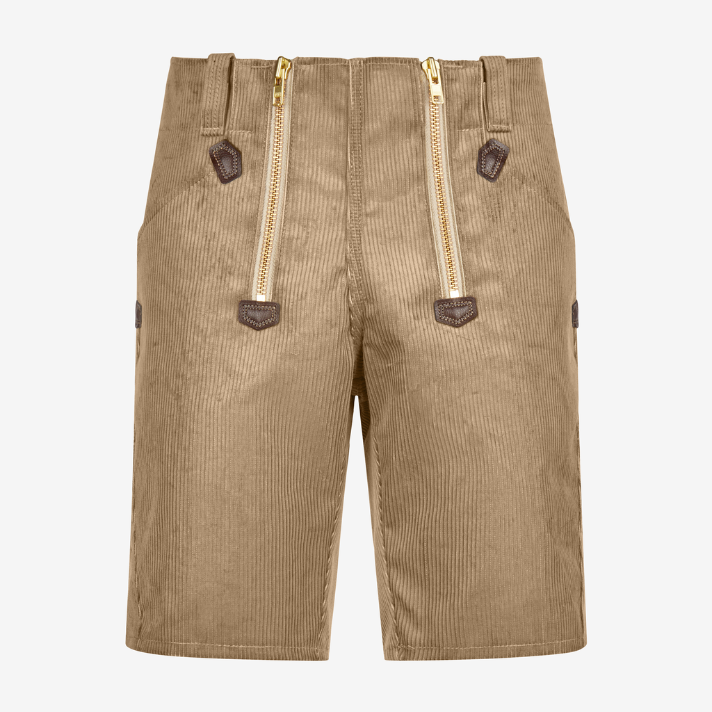 [20033-13-40] FHB HANS Zunft-Shorts Genuacord (beige, Gr. 40)