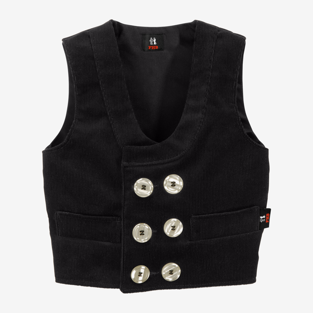 [20116-20-92] FHB DAVID Kinder-Zunftweste Zwirn-Feincord (Gr. 92)