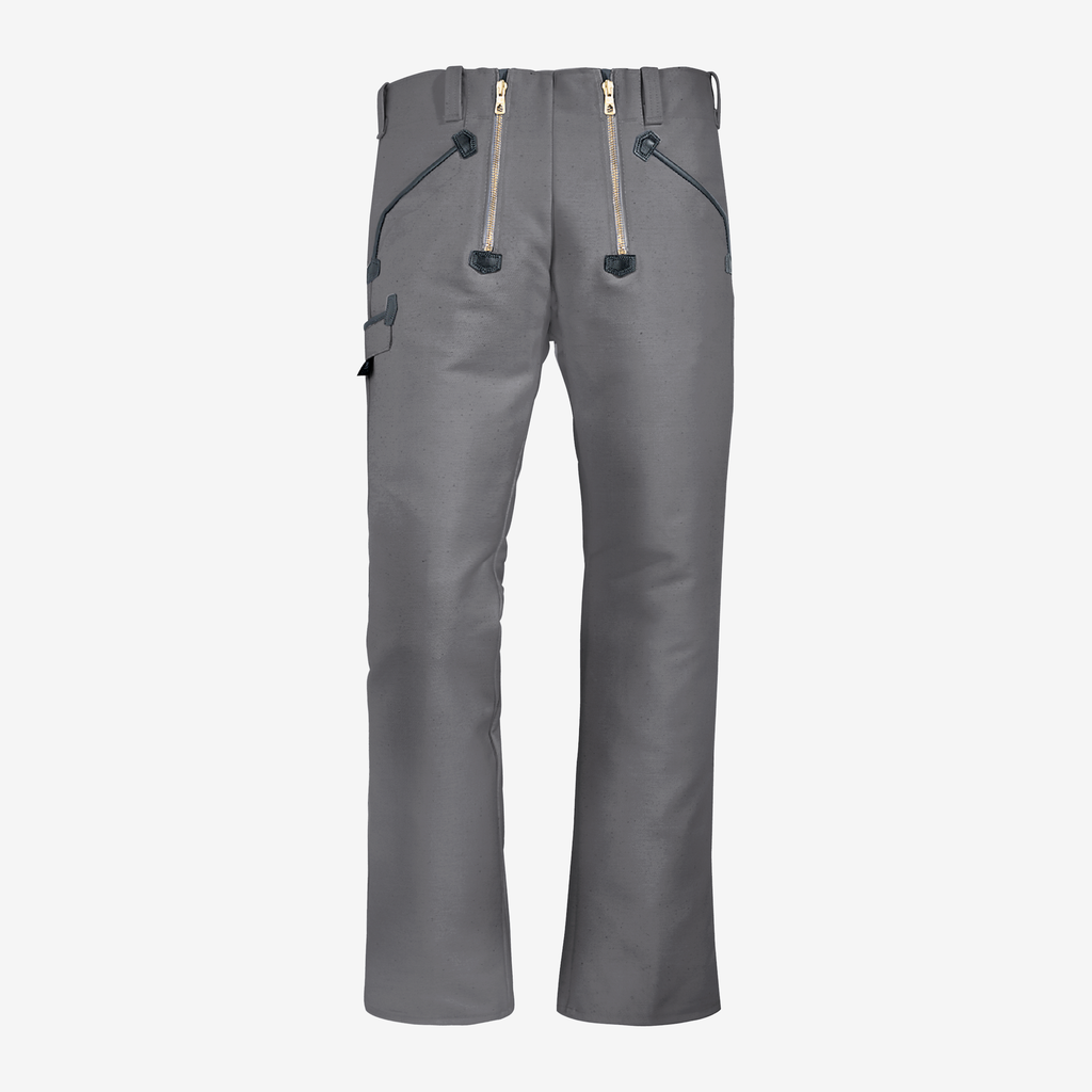 [70008-11-23] FHB HUBERT Zunfthose Zwirn-Doppel-Pilot (grau, Gr. 23)