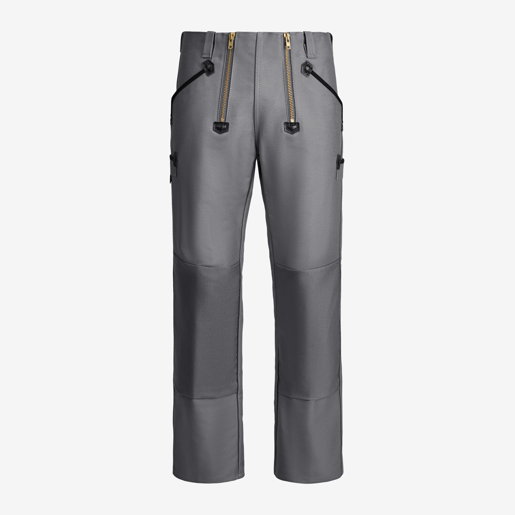 [70086-11-23] FHB KLAUS Zunfthose Zwirn-Doppel-Pilot (grau, Gr. 23)