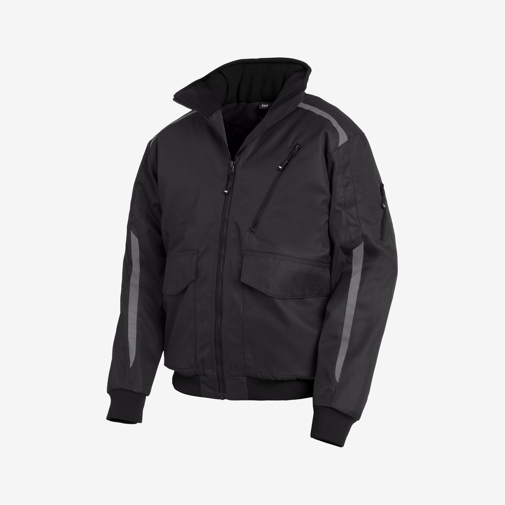 [75023-12-XS] FHB VOLKER Arbeitsjacke mit Reflektoren (anthrazit, Gr. XS)