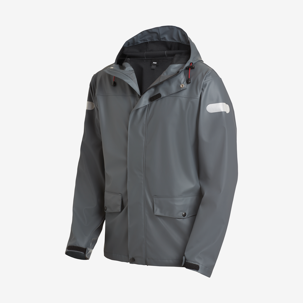 [77938-12-XS] FHB RAINER PU-Stretch-Regenjacke EN 343 (anthrazit, Gr. XS)
