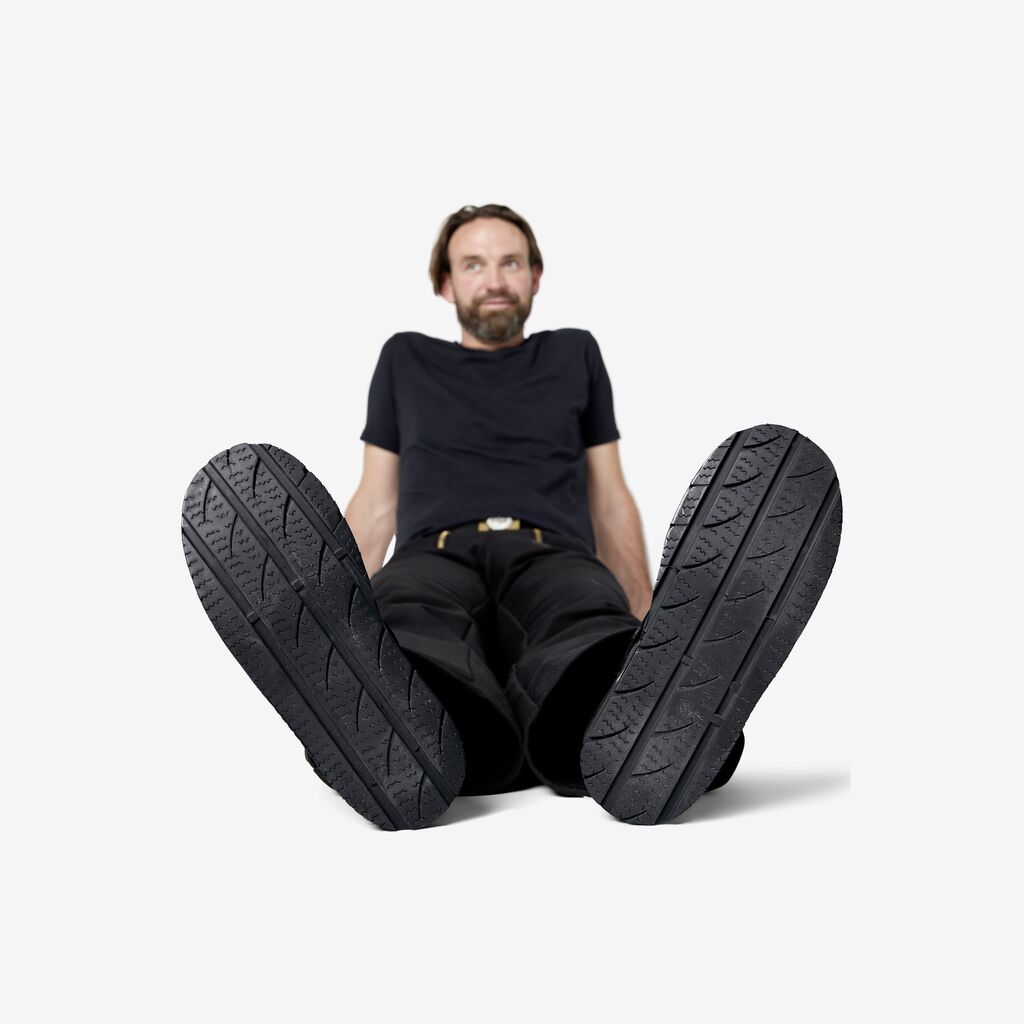 [84060-20-38] FHB OSKAR Dachdeckerstiefel Autoreifensohle Doppelschnalle (Gr. 38)