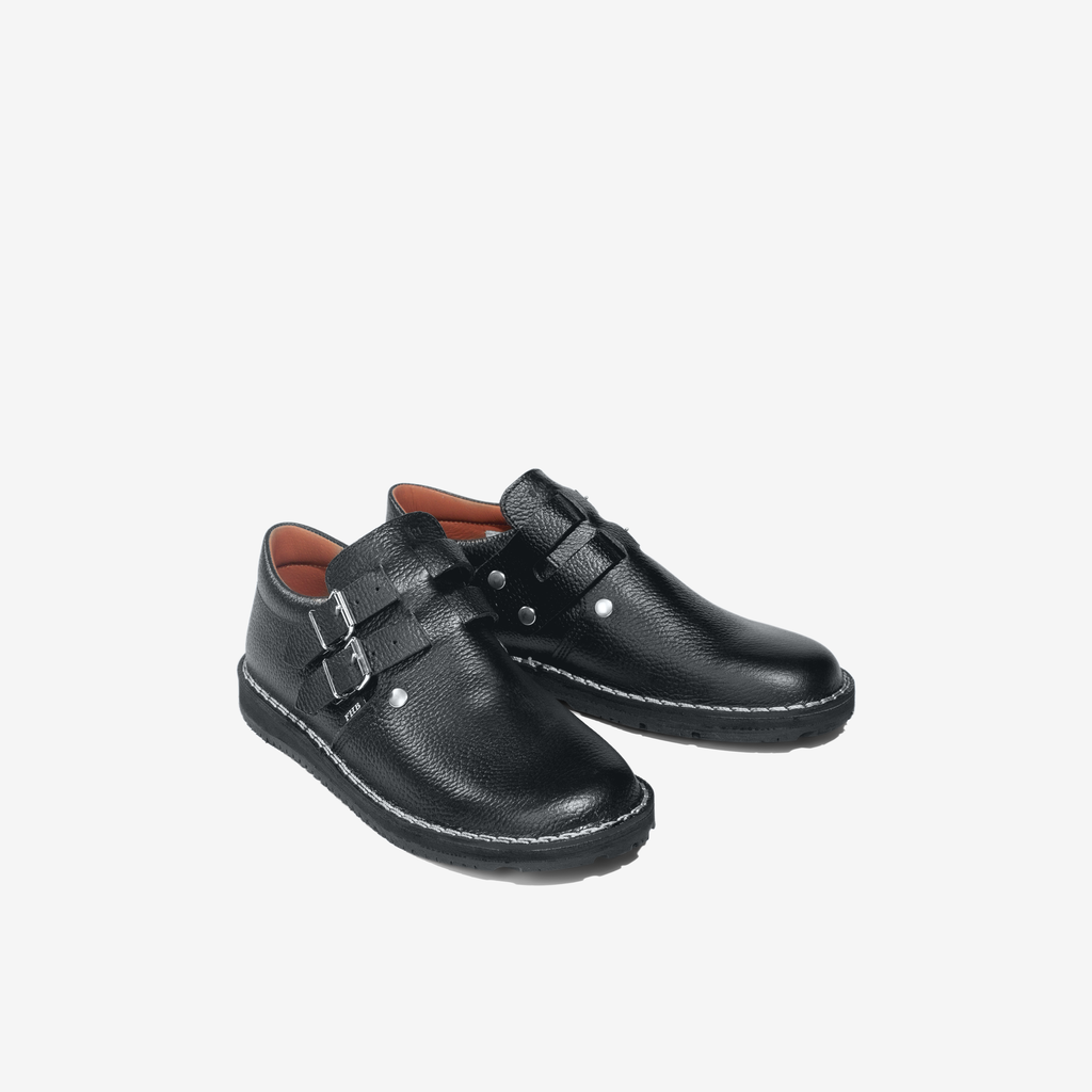 FHB WILLI Dachdeckerhalbsch. Autoreifensohle Doppelschnalle