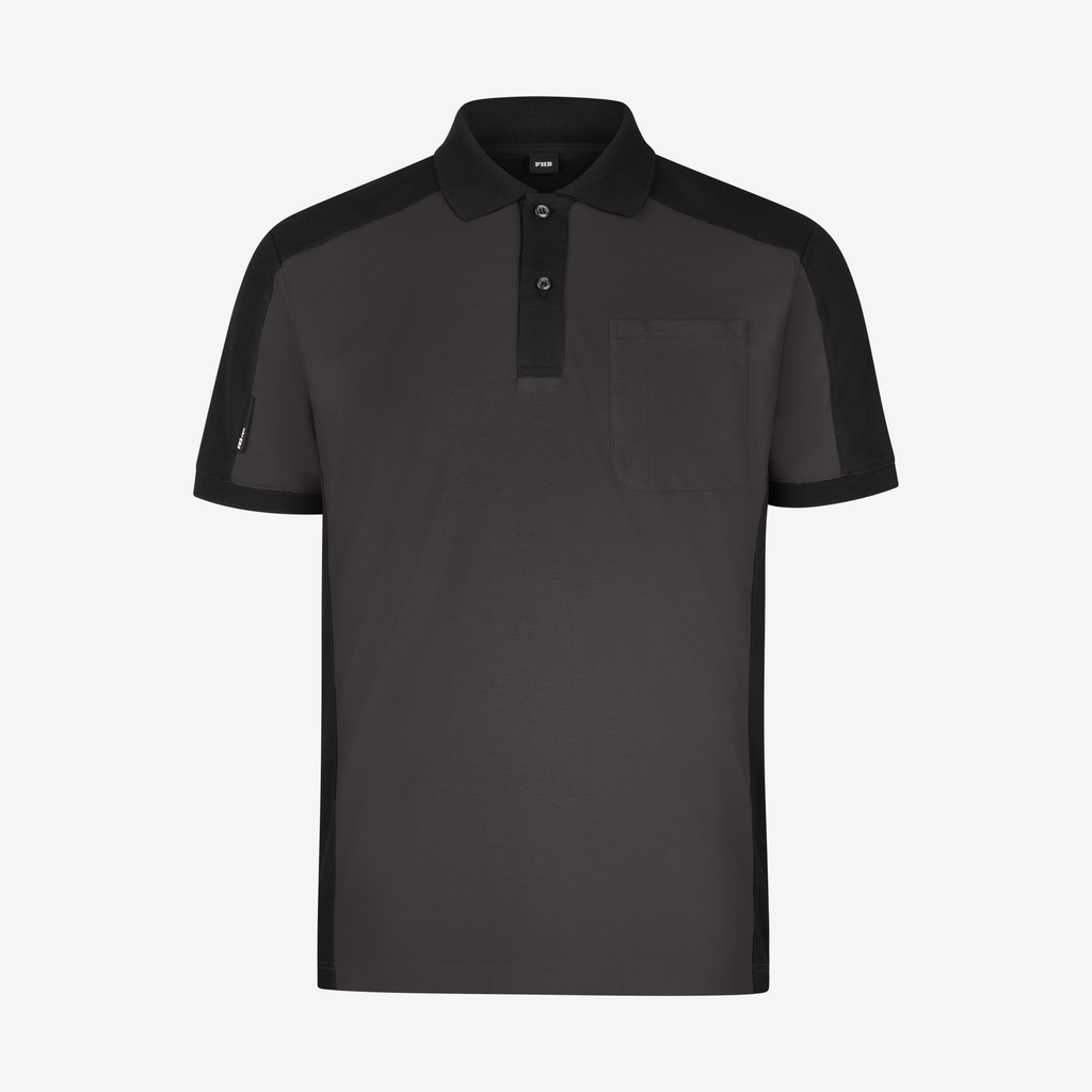 [91490-1220-XS] FHB KONRAD Polo-Shirt (anthrazit-schwarz, Gr. XS)