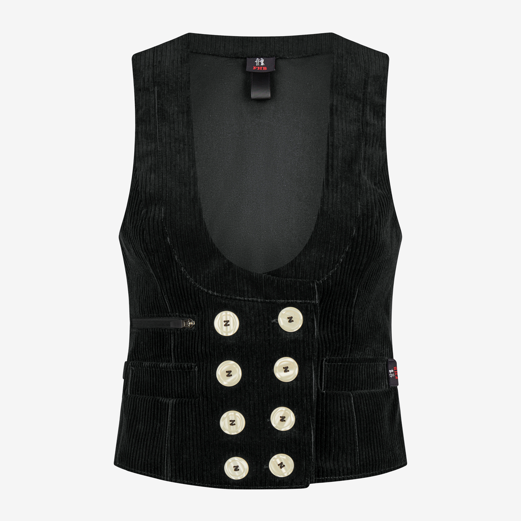 [50015-20-34] FHB LILLY Zunftweste Trenkercord (Gr. 34)